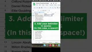 How To Split a Cell by First & Last Name on Google Sheets!