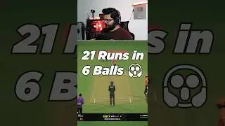 21 Runs Off 6 Balls 😱 Last Ball Thriller! Cricket 26 #Shorts