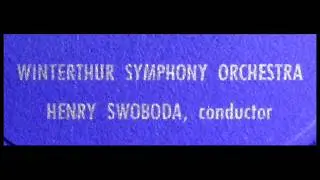 JS Bach / Henry Swoboda, 1953: Suite No. 1 in C Major - Winterthur Symphony Orchestra, Original LP