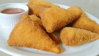 Chicken Bread Cone Recipe | Tandoori Bread Cone Samosa | Ramadan Special Recipe