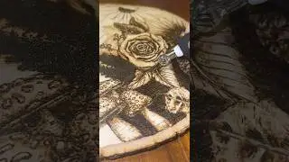 Learning something new ✍️🔥 #woodburning #pyrography #forest #nature #woodworking #woodworkingart