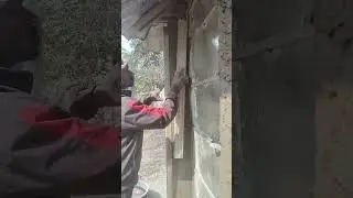 Perfect door side plaster / skilled mason  clean finishing work 