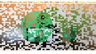 Webaround Big Shot Gen2 Portable Webcam Background, 56 Inches, Chroma Key Green