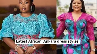 Latest African Ankara shirt dress styles for beautiful ladies/wrapper African dress designs 