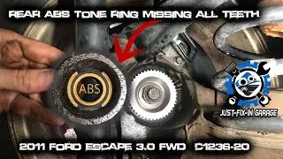 Ford Escape C1236-20  -  2011 Ford Escape FWD  3.0 Rear ABS Sensor Ring Replacement - 30 Minute Fix!