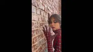 Riley Reid spiderman roleplay tiktok video