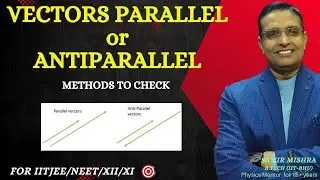 Vectors are Parallel or Antiparallel | Different Methods to Check | in hindi 🔥🔥