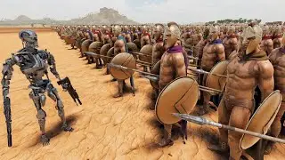 T-800 TERMINATOR VS 1,000,000 SPARTANS - UEBS 2 MODS - Ultimate Epic Battle Simulator 2