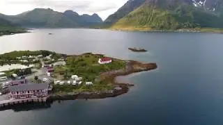 Sildpollnes - Austv&aring;g&oslash;y, Lofoten by drone 4k