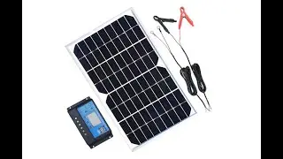 TP-solar Solar Panel Kit 10W 12V Monocrystalline Trickle Battery Charger Maintainer - Overview