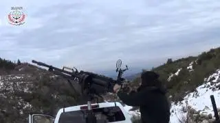 FSA 1st Coastal Division firing at SAA Jets with DShK