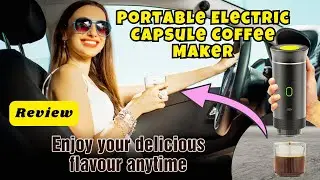 Portable Electric Capsule Coffee Maker | Cordless 3-in-1 Travel Espresso Machine