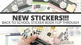 NEW STICKER BOOK FLIP THROUGH | HAPPY PLANNER BACK TO SCHOOL RELEASE