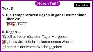 Goethe Zertifikat B1 H&ouml;ren T1 Modelltest 2 #goethezertifikat