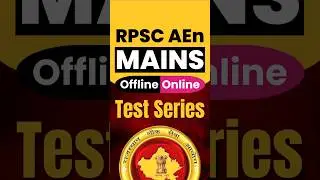 Best Practice for Selection 🏆 RPSC AEn Mains 2025 Test Series Offline + Online Starts From 2nd Nov