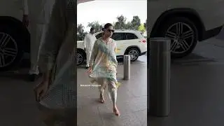 😎 #nayanthara looks ADORABLE in #salwarsuit as she #papped at #airport #shorts