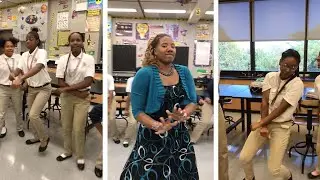 Teacher And Pupils Rap For Class Grade
