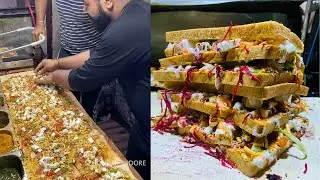 Indore Biggest Sandwich Only Rs 150/- | Madhuram Sandwich | Indian Street Food