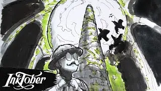 Piercing Ruins | Inktober Day 6 Pierce Art Process
