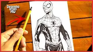 como desenhar o Homem Aranha PASSO A PASSO