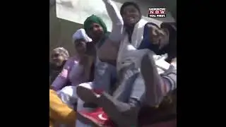 Farmers Celebrating their Last Day at the Protest Site #FarmerProtestEnds #shorts