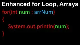 Enhanced For Loop Explained | Arrays in Computer Science (Java/Python Tutorial)