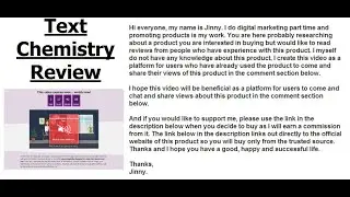 Text Chemistry Review | Leave & Find Honest Reviews in The Comment Section