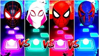 Miles Morales 🆚 Spider Gwen 🆚 Red Spider-Man 🆚 Spider-Man 2099,🎶Who Is Best?❤️❤️
