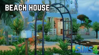 Beach House || The sims 4 ||  Speed Build || CC free