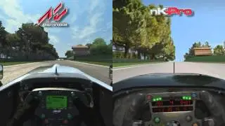 Assetto Corsa vs netKar Pro - Open Wheel @ Imola - Comparison