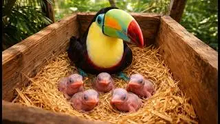 Day 0 to Day 40: 🐦 The Emotional Journey of a Baby Toucan Growing Up in a Zoo