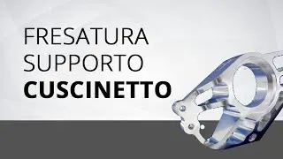 Fresatura supporto cuscinetto con fresatrice R&Ouml;DERS modello RXP501DS