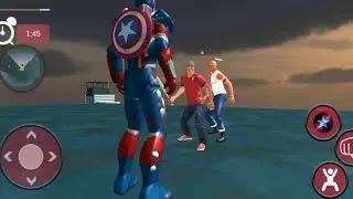 Flying Captain Superhero Robot Crime City Battle | Flying Captain Superhero Vs Gangster -GamePlay HD