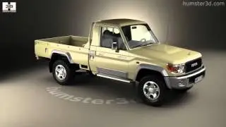 Toyota Land Cruiser Single Cab Pickup VXR 2014 3D model by 3DModels.org