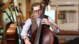 Стандартный резной контрабас Upton Bass. Играет Алекс Свенсен.