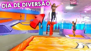 DIA DE DIVERSÃO no PARQUE DE TRAMPOLIM GIGANTE com o MAGU !!! BELA BAGUNÇA o Dia Inteiro brincando