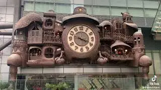 Ni-Tele Really Big ClockSculpture by Hayao Miyazaki studio ghibli.