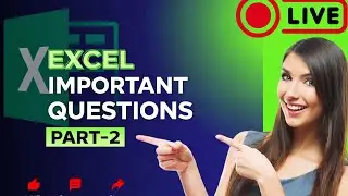 MS Excel Most Important Questions | Part-2 | CCC | Exam Special | Live Class