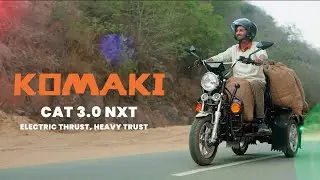 Komaki Cat 3.0 Electric Scooter - India&rsquo;s Best Electric Carrier Vehicle - 500Kg Loading Capacity