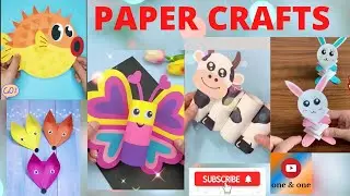 Top Paper Crafts 2021 | #Cow #Butterfly #Wolf #Fish #Rabbit | #Handcraft for kids | DIY Craft