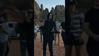 Keanu Reeves Horse Training + Filming In Jordan (Shot As Morocco) For 'John Wick: Chapter 4'