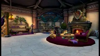 Wow Beta Housing testing and designing- Alliance Neighborhood. Night Elf, Paladin, Garden room.