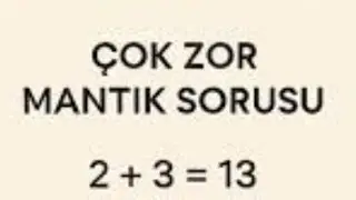 çok zor soru