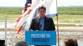 Governor celebrates Everglades investment as legal battle brews over controversial detention site