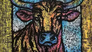 Etching Over Crayons / Crayon Etching Lesson Part 4/4