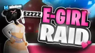 Raiding The WORST CREW As An E-GIRL in Da Hood... 😅🤣