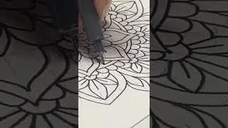 Draw a Mandala with Me: Calm Your Mind | Satisfying Drawing #calmdrawing