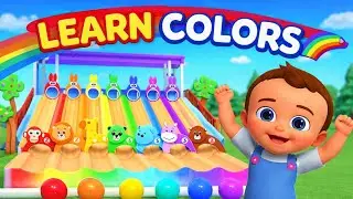 Color Name Learning for Kids 🌈 | Learn Colors with Fun Balls & Animals | Toddlers Preschool