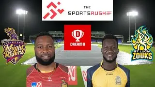 TKR vs SLZ Dream11 Prediction : Trinbago Knight Riders vs St Lucia Zouks Best Dream 11 Team for CPL