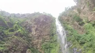 Wli Falls - Bat Cloud (Thousands of airborne Bats) in Ghana (4K HD)